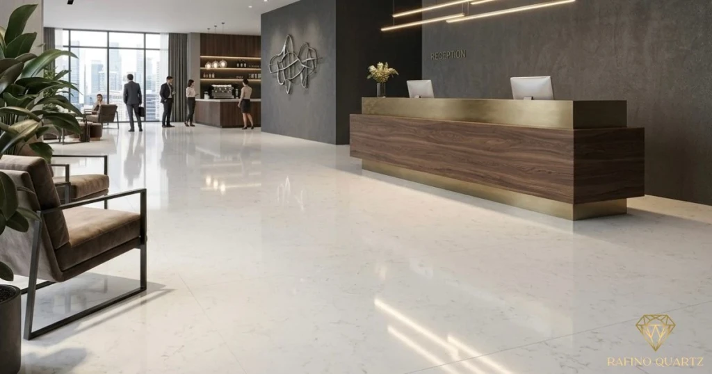 Lobby biurowca klasy A — Posadzka: Morning Dew