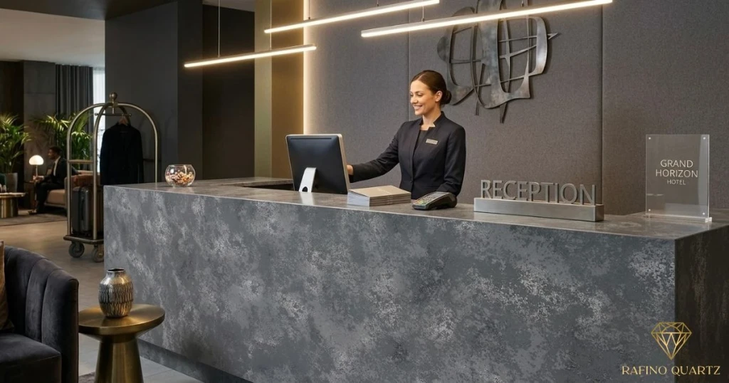 Recepcja hotelu Grand Horizon — Lada recepcyjna: Vulcana