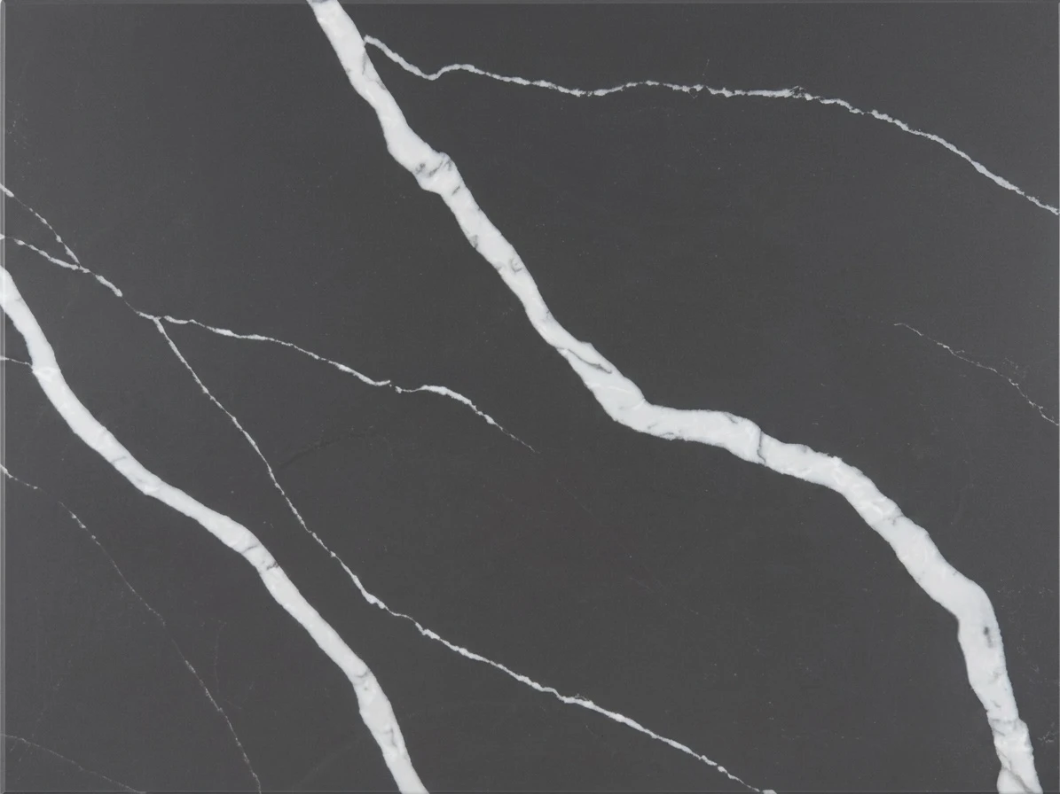 Obsidian Black — tekstura konglomeratu kwarcowego Rafino Quartz